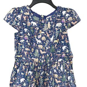 Classic Prep Tilly Dress in Navy Liberty Christmas Print, Size 12